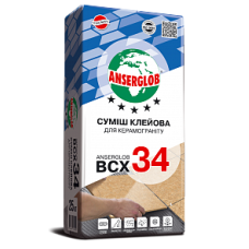 Суміш клейова для керамограніту 25кг Anserglob BCX34